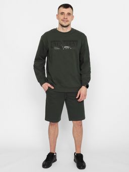 CRB wear/FSMM 60238-35 Джемпер мужской,хаки/Ex.Cherubino  фото 3