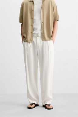 PLEATED TROUSERS WITH BELT - Zara фото 20