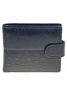Портмоне мужское из натуральной кожи, цвет черный