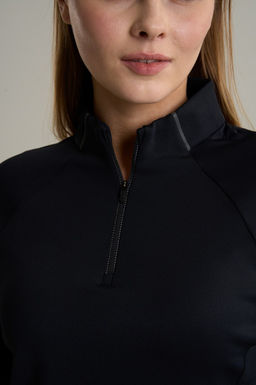 Лонгслив half-zip утепленный Черный ANTA RUNNING LS Tee  фото 10
