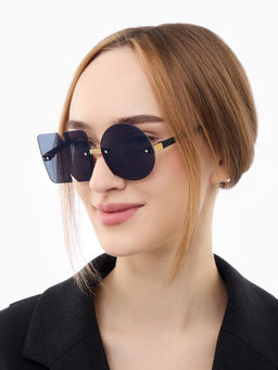 Очки солнцезащитные женские, дужка 12.2 см, ширина 12.3 см, линза 5.2?5.3 см, черные - Simaland фото 5