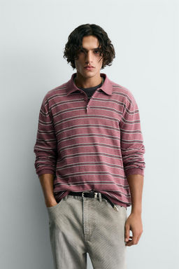 STRIPED KNIT POLO SHIRT - Zara фото 10