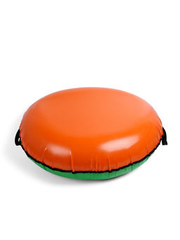 Тюбинг – ватрушка, диаметр чехла 93 см, оранжевая, зелёная