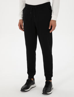 Siyah Slim Fit 3 _plik Pa_as_ Lastikli E_ofman Alt_