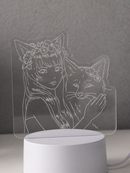 Светильник 3D RISALUX Лисица, LED-ночник, RGB, от сети, 9.5?16.7?18.5 см  фото 7