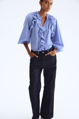 Flounce-trimmed blouse - H&m фото 3