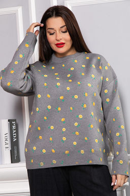 Свитер оверсайз Анита (серый) Б14759-1М