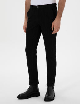 Siyah Slim Fit Kanvas Pantolon - Cacharel фото 2