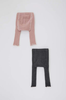 Комплект из 2 носков и колготок для маленьких девочек - Defacto фото 5