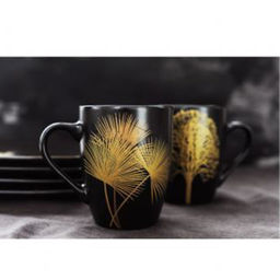 Набор кружек Singapore, чёрный, 0,33 л, 2 шт - Anna lafarg фото 4