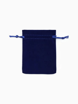 Набор бархатных подарочных мешочков 50шт. "Классика", 9*12, цвет синий (4621403)