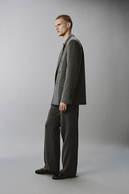 BLAZER CRUZADA TRAJE  RAYA DIPLOM?TICA / Gris - Zara фото 4