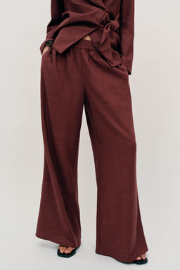 PANTAL?N ANCHO CON LINO SET / ?xido - Zara фото 2