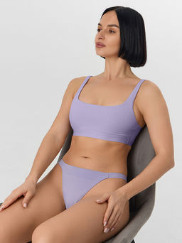 Цена за 2 штуки! Трусы бразилиана женские фиолетовые - Mark formelle фото 7