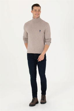 U. S. Polo Assn / Мужской базовый свитер из норки и меланжа - U.s. polo assn фото 4