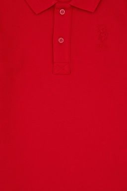 Erkek _ocuk K_rm_z_ Basic Polo Yaka Sweatshirt Sepette S_rpriz _ndirim - U.s. polo assn фото 3