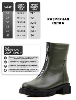 Ботинки 325.L.21074bl.green /шерсть
