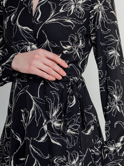 Платье на запах OD-810-2 черный OD-810-2