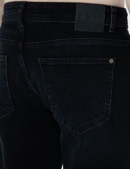 Koyu Lacivert Slim Fit Pamuk Kar___ml_ Jean Pantolon - Cacharel фото 6