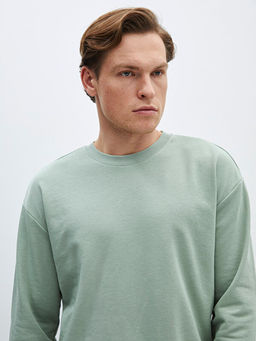 Bisiklet Yaka Uzun Kollu Erkek Sweatshirt - Waikiki фото 2
