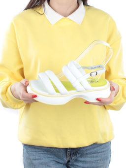 08-PEL266-2 WHITE Босоножки женские (натуральная кожа)