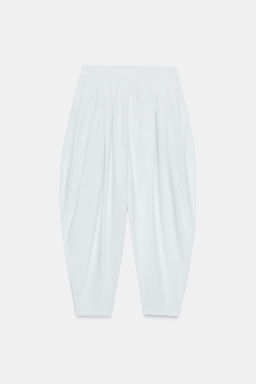 PANTALON VOLUMEN PLIEGUES / Gris azul - Zara фото 7