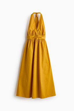 Vestido halter de algod?n