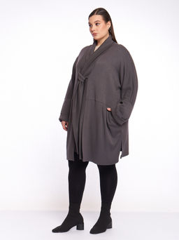 Кардиган с шалевым воротником KA02608GRY23