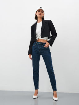 Утепленные Женские Джинсы Мом Ут. Начёс - Mossmore фото 16