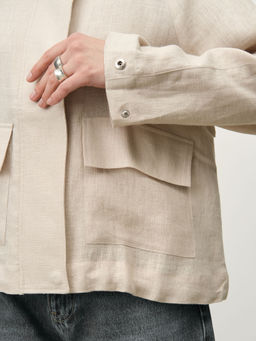 Жакет женский КЛ-7725-ИЛ23 бежевый