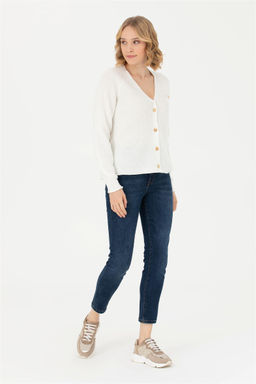 Женщина темно -голубые джинсовые брюки Скюрная скидка в корзине - U.s. polo assn фото 3