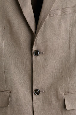 Americana de lino Slim Fit - H&m фото 9
