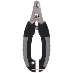 Цена за 2 шт. Когтерез для животных "ПРЕМИУМ - МОЙ БРО", прорезиненная ручка, с фиксатором, цвет серый/черный, 4.5*12.5см