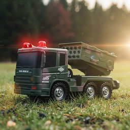 Машина "Военный самосвал" р/у, 27 MHz, в коробке