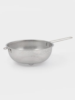 Дуршлаг Доляна «Марко», d=25 см, 43.5×25×9 см, длинная ручка, нержавеющая сталь, хромированный