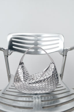 BRAIDED-EFFECT HANDBAG