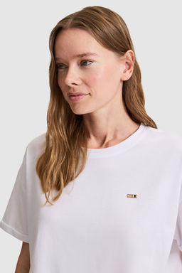 Kad_n Beyaz Bisiklet Yaka Basic Ti__rt - U.s. polo assn фото 2