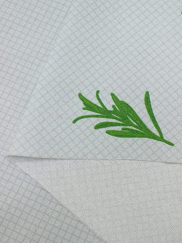 Рогожка Лесная ботаника-листья по кайме, ш.1.5м, хлопок-100%, 170гр/м.кв - Купава фото 6