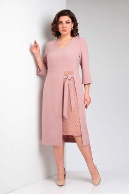 Платье Liona Style 896 персиковый