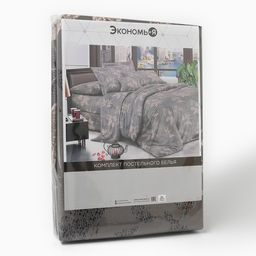 Постельное бельё 1,5сп Экономь и Я Leaf fall, 143х215см, 145х214см, 50х70см-1шт, микрофибра, 60г/м2  фото 5