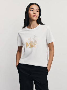 Футболка из хлопка с принтом / Zarina