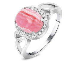 Кольцо, родохрозит, Вираж