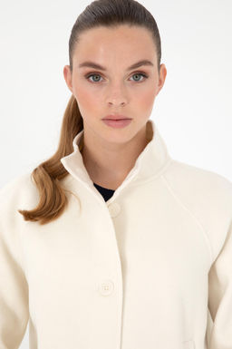 Женское кремовое пальто Stamp - U.s. polo assn фото 2