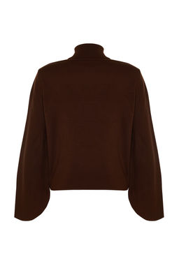 Ekru Basic Bal?kc? Yaka Triko Kazak TWOAW21KZ0485 - Trendyolmilla фото 11