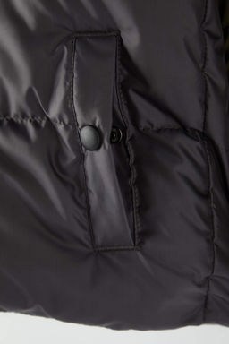 Haki Erkek Cocuk Duz Kapusonlu Regular Mont TKDAW26MO00013 - Trendyolmilla фото 3