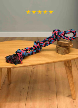 Игрушка для собак, канат с 3 узлами и петлей, прочный, 59 см. PS060