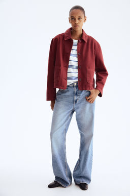 Chaqueta de sarga con cuello camisero - H&m фото 3