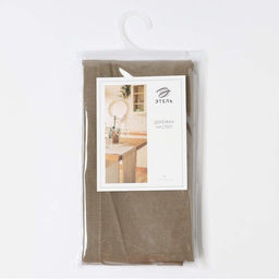 Дорожка Этель ECO, цвет оливковый, 40×136/±6 см, 70% хл, 30% лён, 190 г/м²