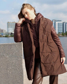 Пальто женское арт. 311W, шоколад