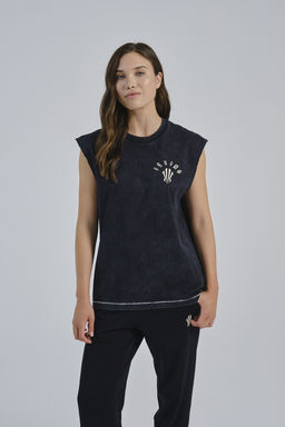 Майка трикотажная Черный